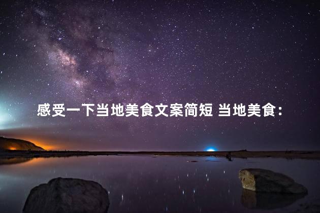 感受一下当地美食文案简短 当地美食：诱人的口味之旅